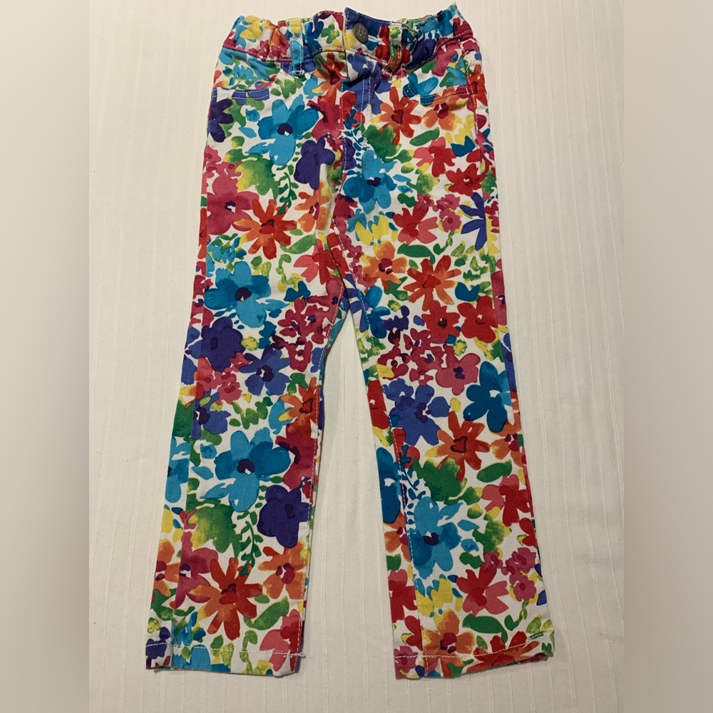 Wild floral Children’s Place jeans 3T